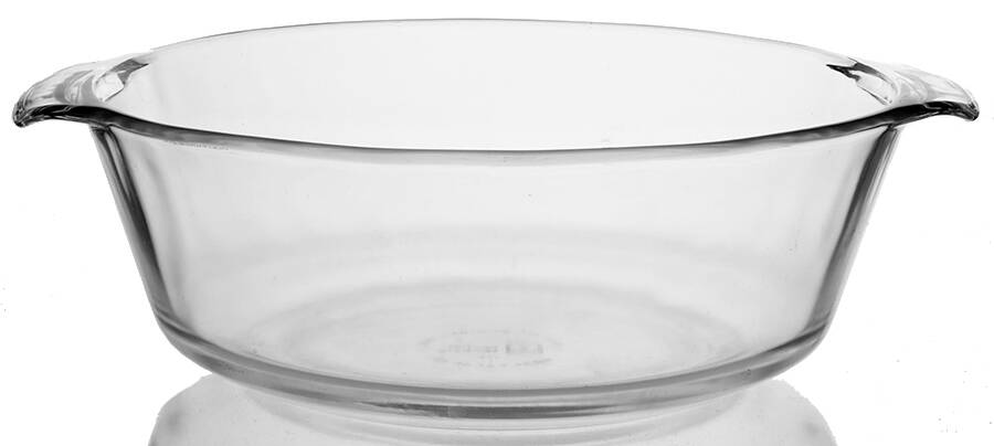 Crystal Clear 3 Quart Round Covered Casserole No Lid by Anchor Hocking-1