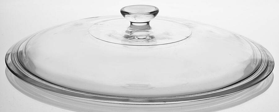 Crystal Clear Lid for 3 Quart Round Covered Casserole by Anchor Hocking-1