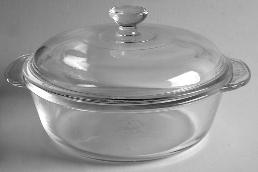 Crystal Clear 1 Qt Round Covered Casserole by Anchor Hocking-1