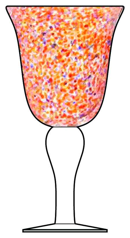 Afternoon Gambol Water Goblet by Anthropologie Glass-1