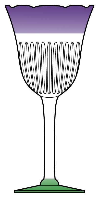 Saintpaulia Wine Glass by Anthropologie Glass-1
