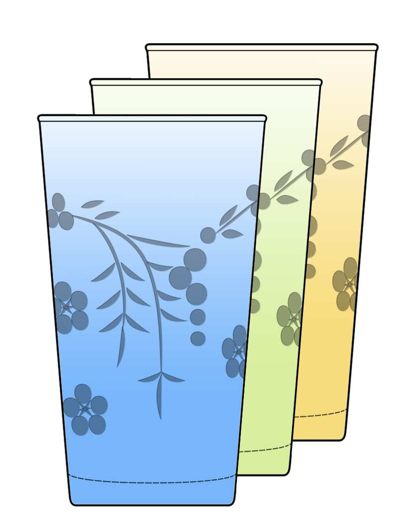 Nepenthean Blue Flat Tumbler by Anthropologie Glass-1