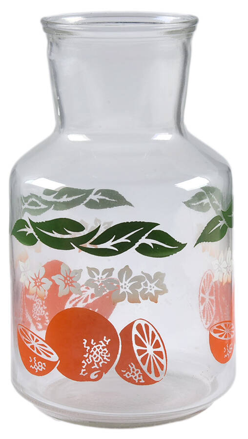 Oranges Juice Container No Plastic Lid by Anchor Hocking-1