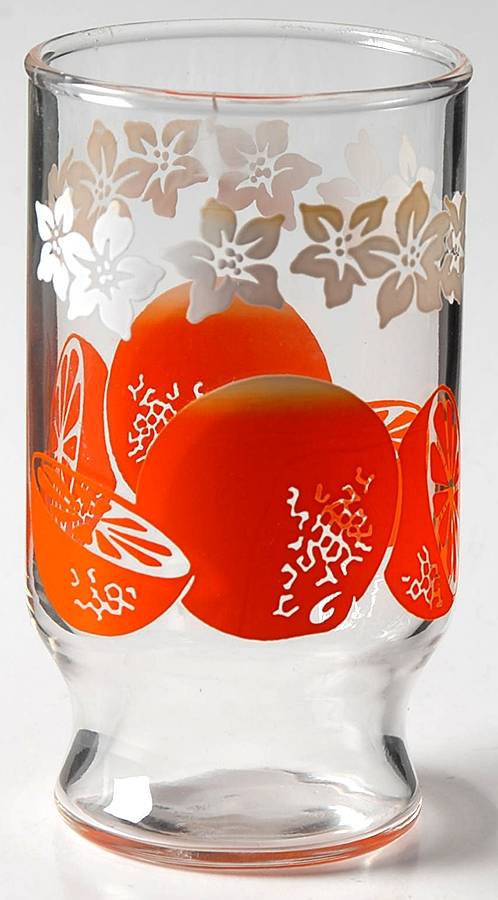 Oranges Flat Juice Glass by Anchor Hocking-1