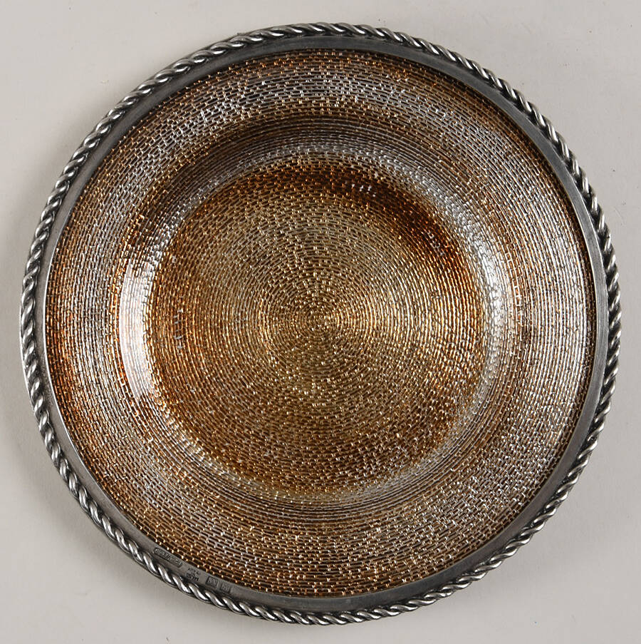 Metallico Dessert Plate by Arte Italica-1