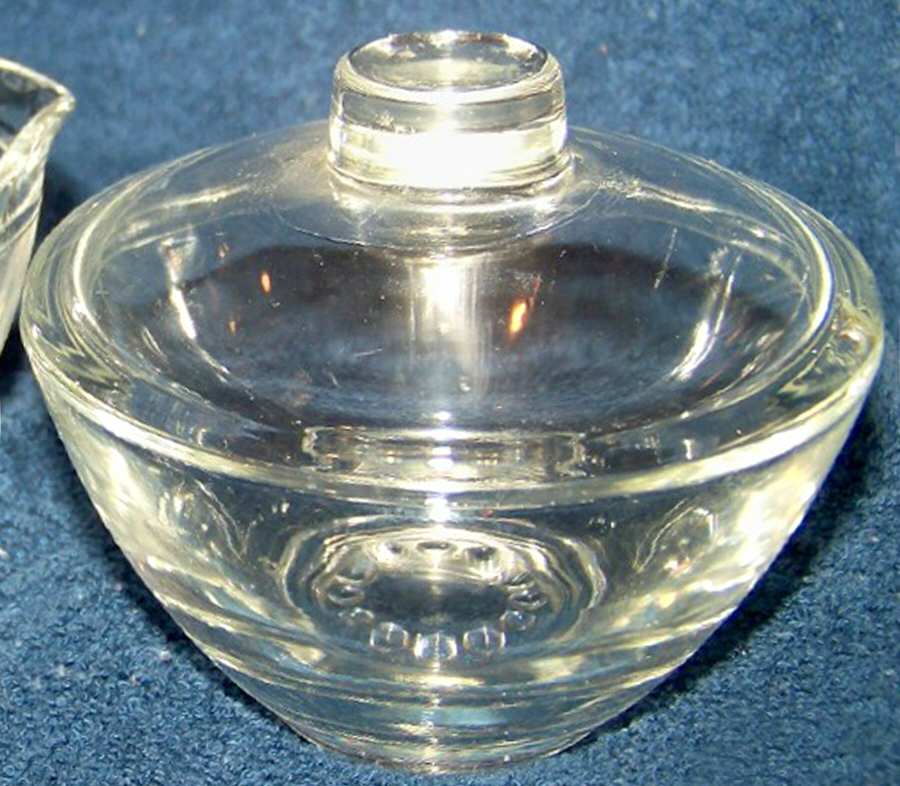 Hobnail Clear Sugar Bowl & Lid by Hazel-Atlas-1