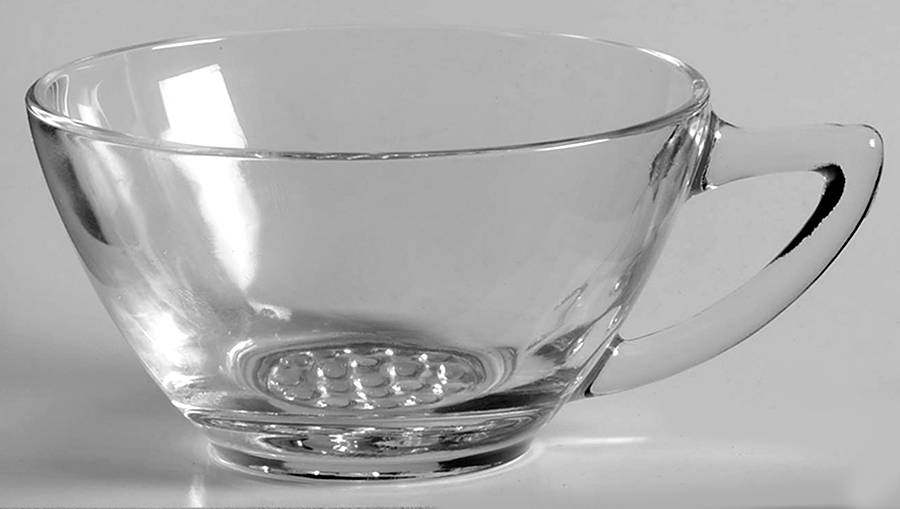 Hobnail Clear Cup Only by Hazel-Atlas-1