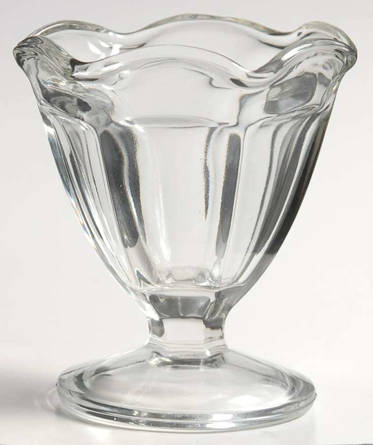 Fountainware Clear Low Sherbet by Anchor Hocking-1