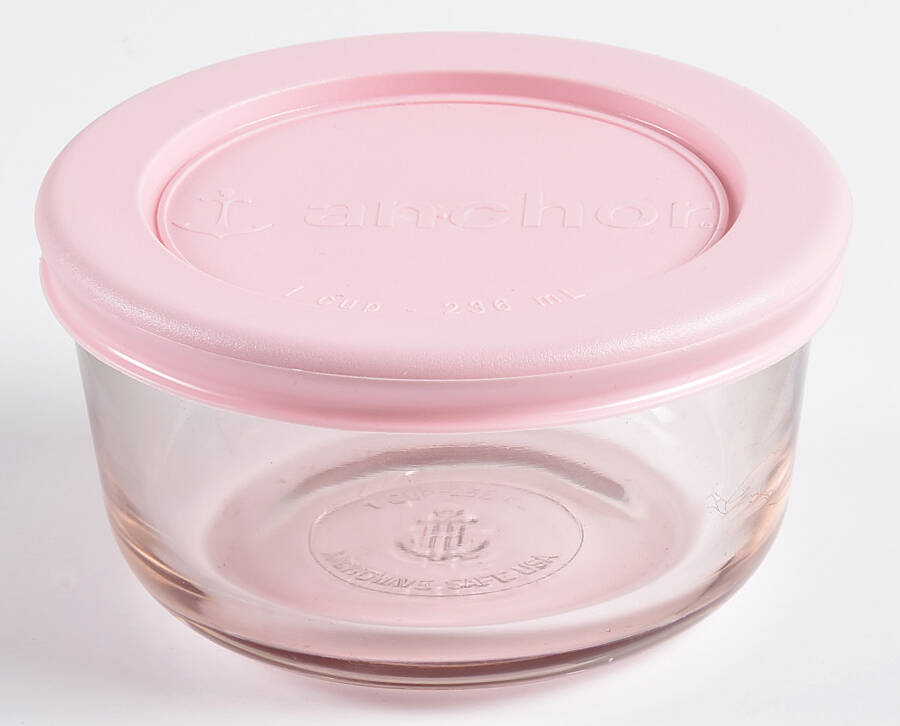 Oven Basics 3" Storage Bowl with Plastic Lid by Anchor Hocking-1