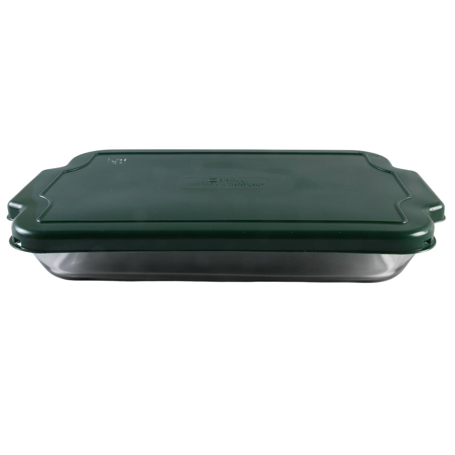 Oven Basics 13" Rectangular Baker & Plastic Lid by Anchor Hocking-1