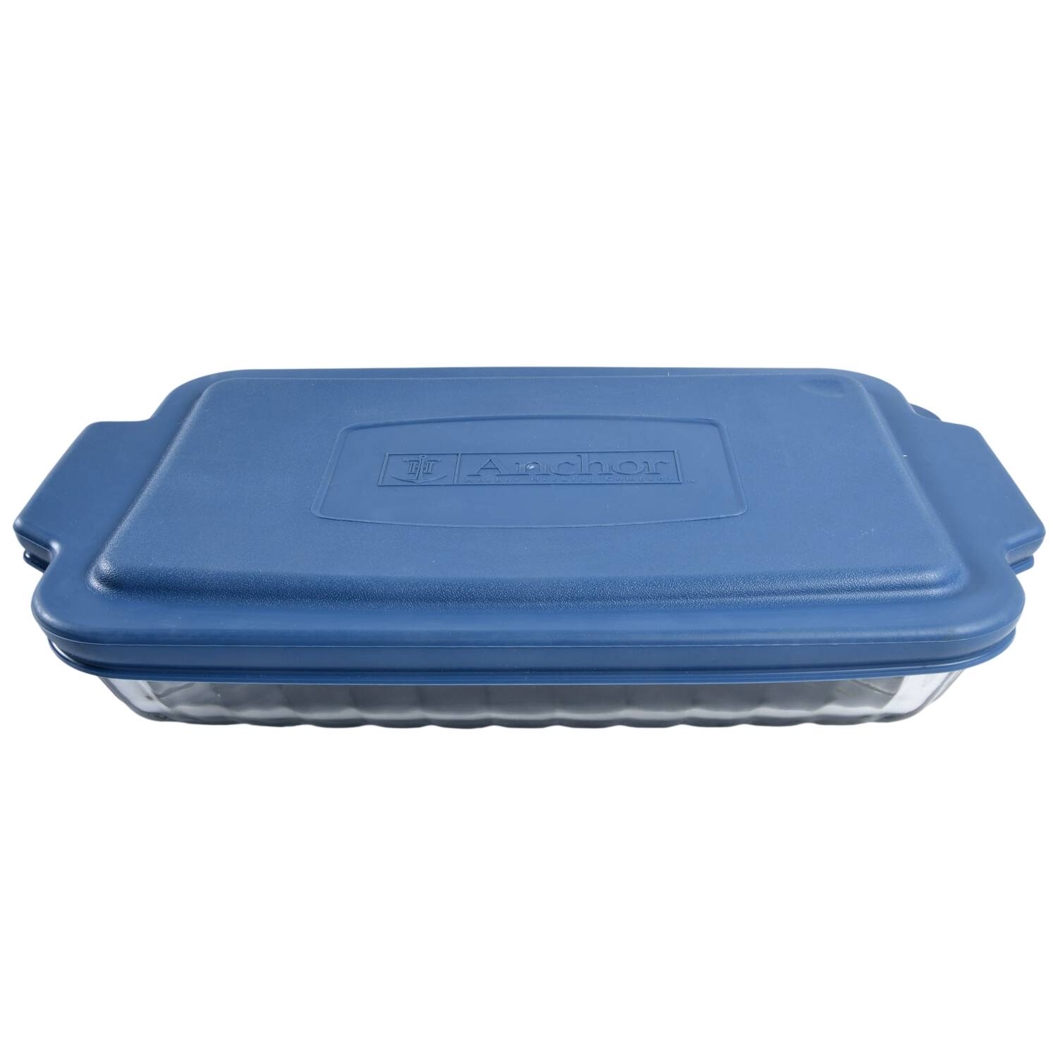 Oven Basics 13" Rectangular Baker & Plastic Lid by Anchor Hocking-1