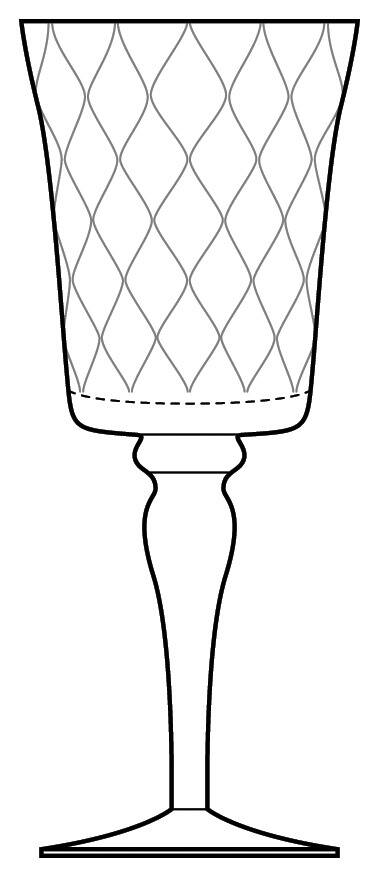 Bella Bianca Water Goblet by Arte Italica-1