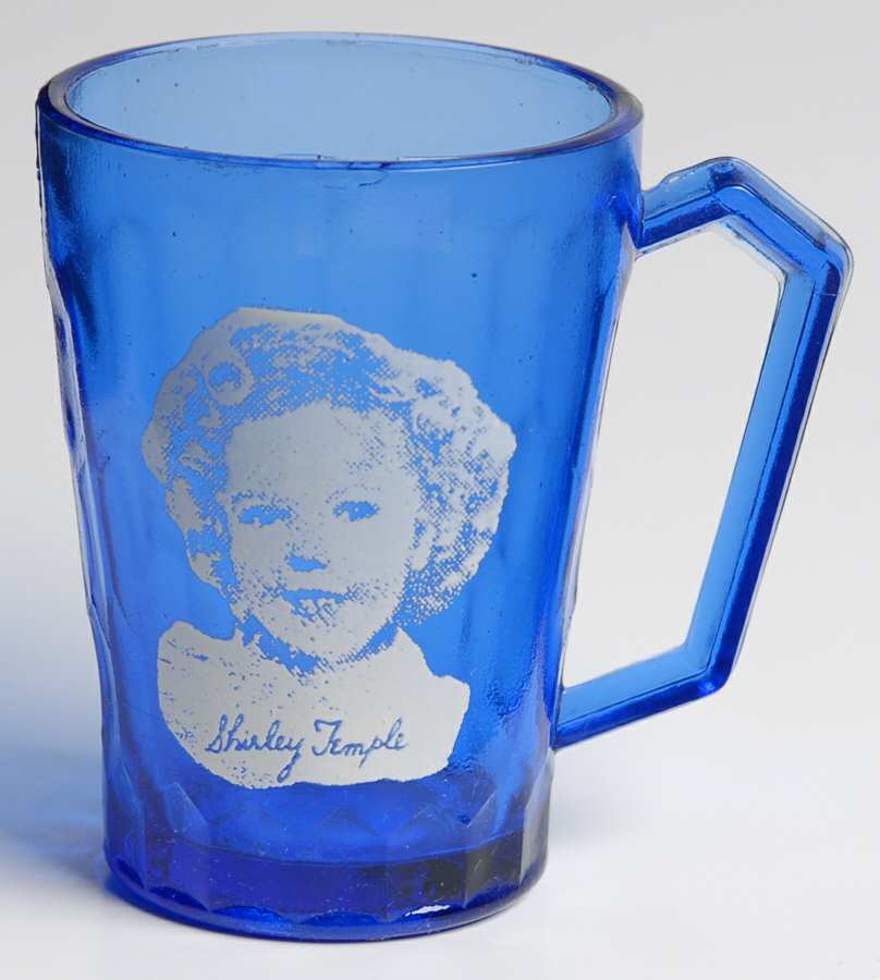 Shirley Temple Ritz Cobalt Blue Mug by Hazel-Atlas-1