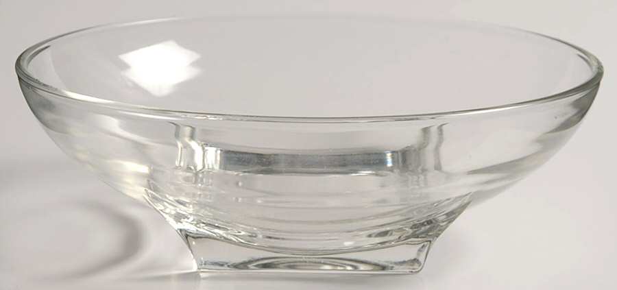 Colony Swirl Square Clear Individual Salad Bowl by Hazel-Atlas-1