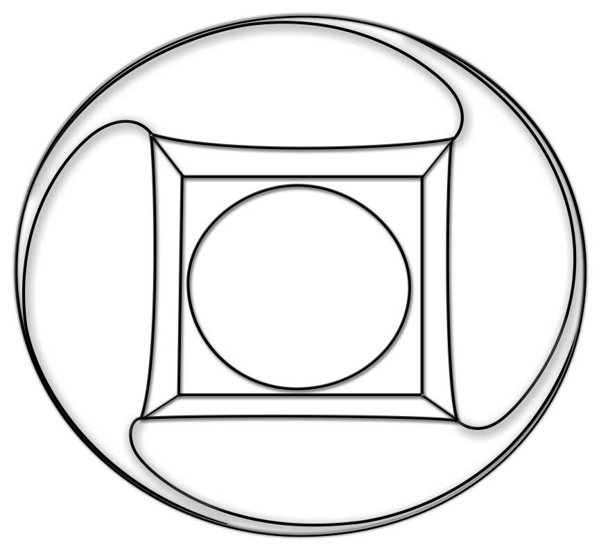 Colony Swirl Square Clear Bread & Butter Plate by Hazel-Atlas-1