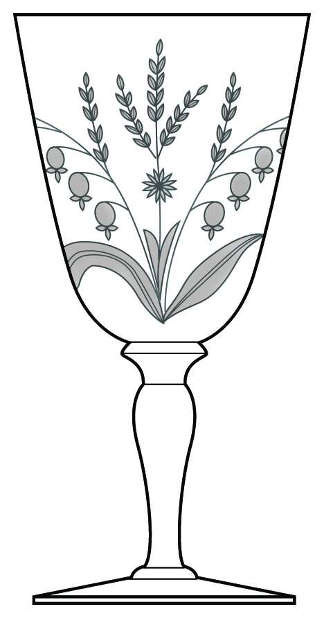 Fortunata Water Goblet by Abigails-1