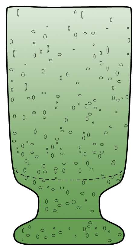 Nile Delta Green Footed Tumbler by Anthropologie Glass-1
