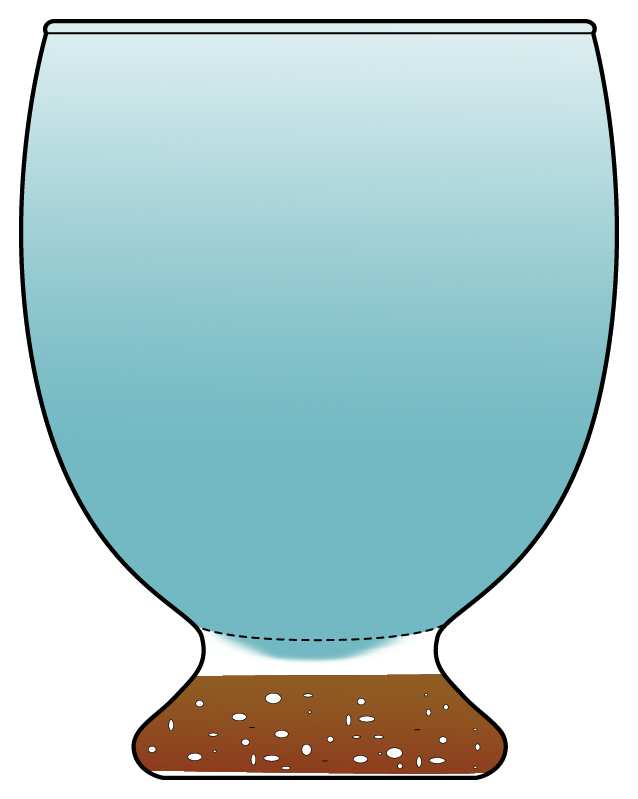 Sea Glass Water Goblet by Anthropologie Glass-1
