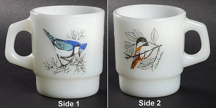Song Birds Mug by Anchor Hocking-1