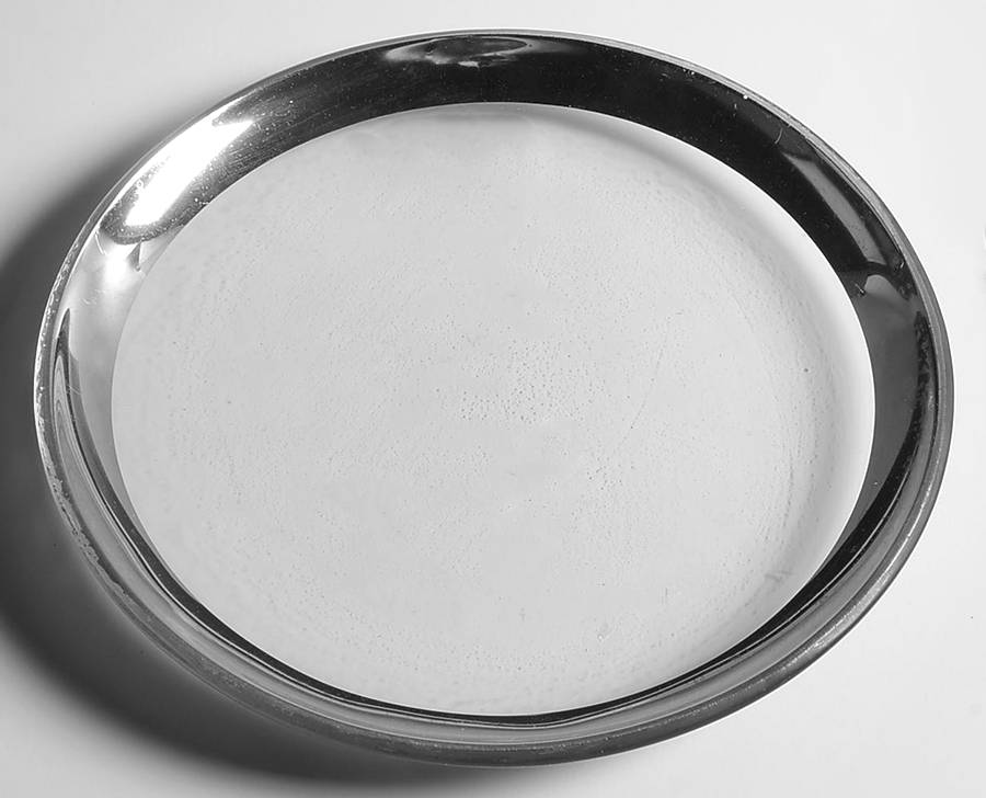 Roman Antique Platinum Salad Plate by Annieglass-1