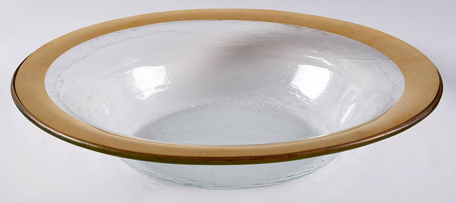Roman Antique Gold 12" Salad Bowl by Annieglass-1