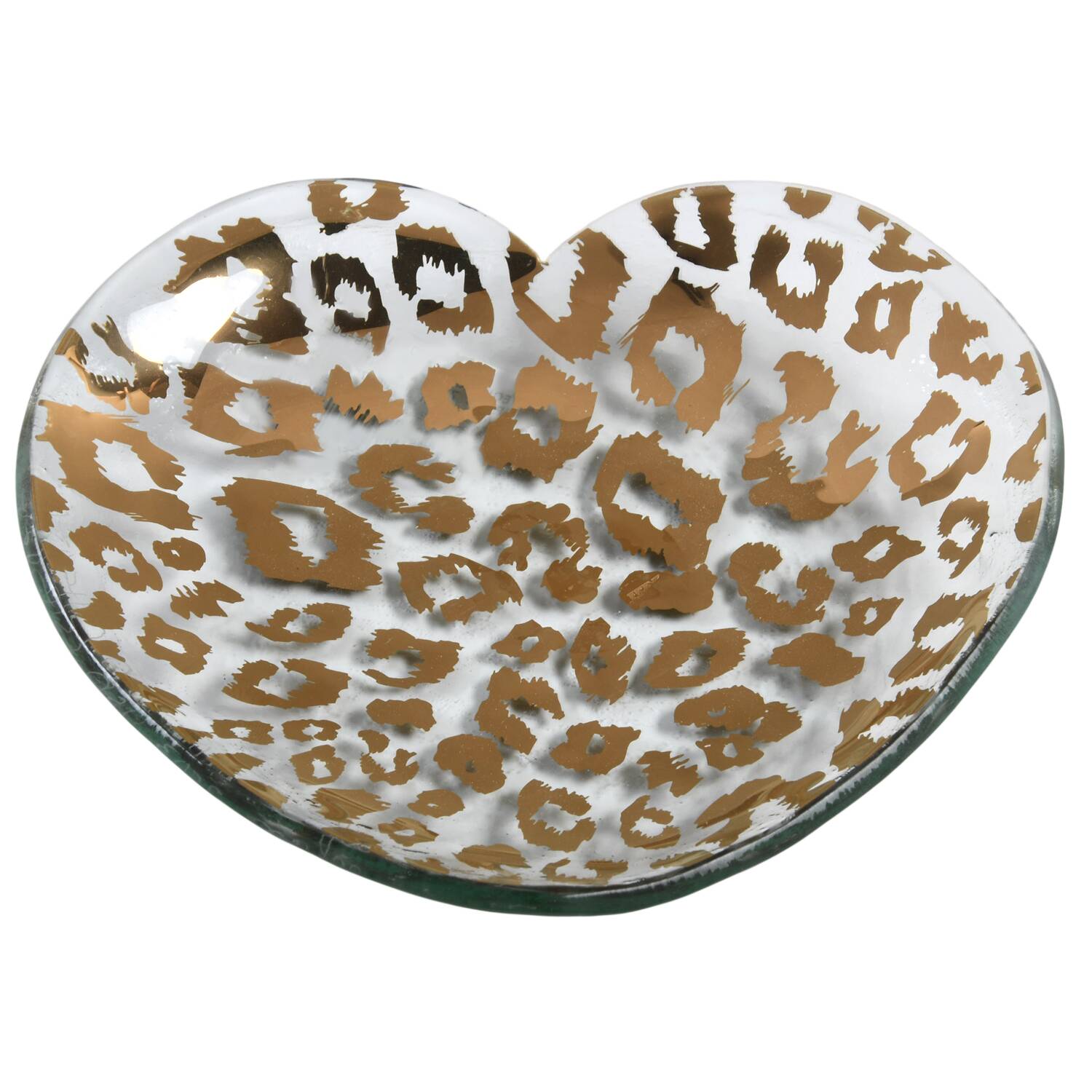 Hearts Gold 7" Heart Shape Plate by Annieglass-1
