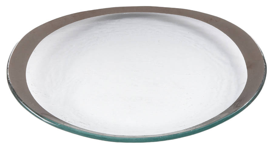 Retro Platinum Salad Plate by Annieglass-1