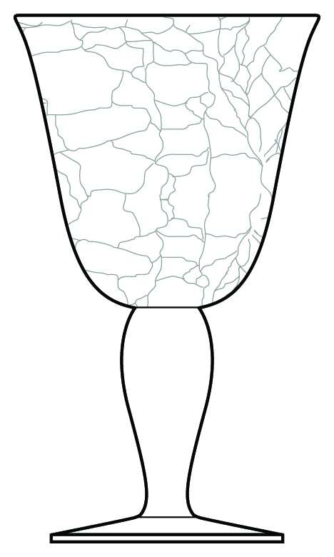 Crackle Water Goblet by Artland-1