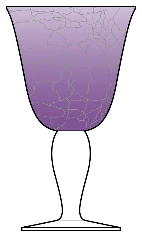 Crackle Amethyst Water Goblet by Artland-1