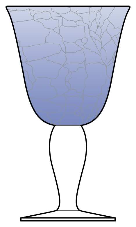 Crackle Light Blue Water Goblet by Artland-1