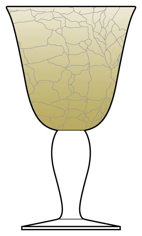 Crackle Citrine Water Goblet by Artland-1