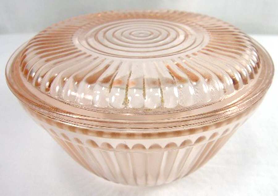 Jane Ray Pink 5" Round Refrigerator Jar & Lid by Anchor Hocking-1