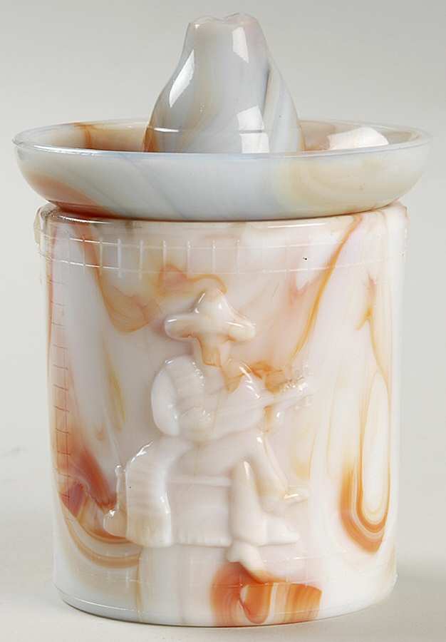 Mexicali Jars Cigarette Jar & Lid by Akro Agate-1