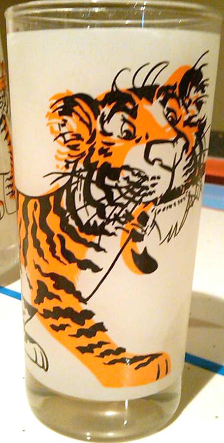 Esso Tiger (Exxon) Tall Flat Tumbler by Anchor Hocking-1