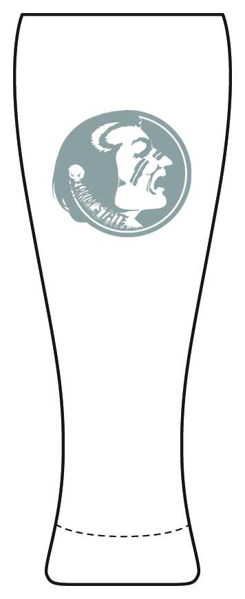 Florida State University Pilsner Glass by Arthur Court-1