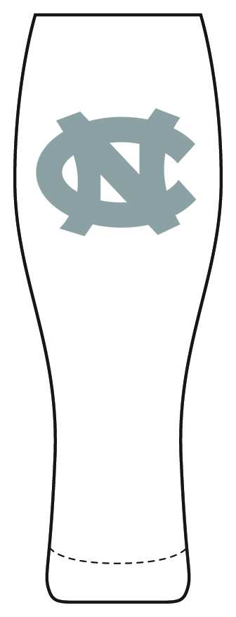University of North Carolina Pilsner Glass by Arthur Court-1