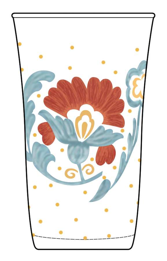 Nikau Flat Tumbler by Anthropologie Glass-1