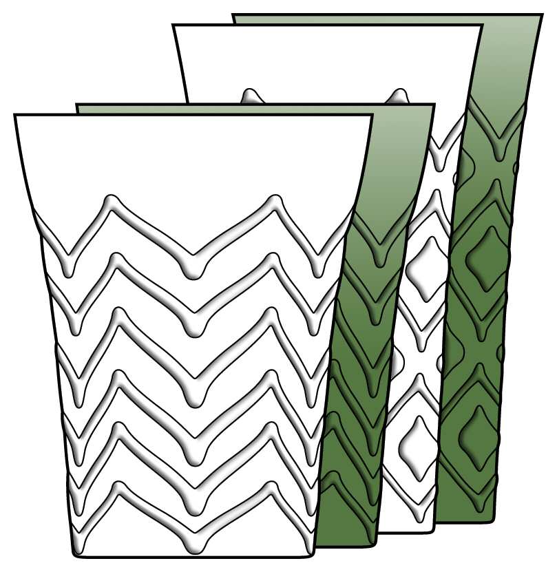 Delta Flat Tumbler by Anthropologie Glass-1