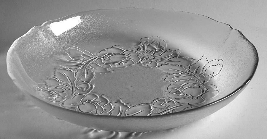 Rosa Clear 8" Salad Plate by Arcoroc-1