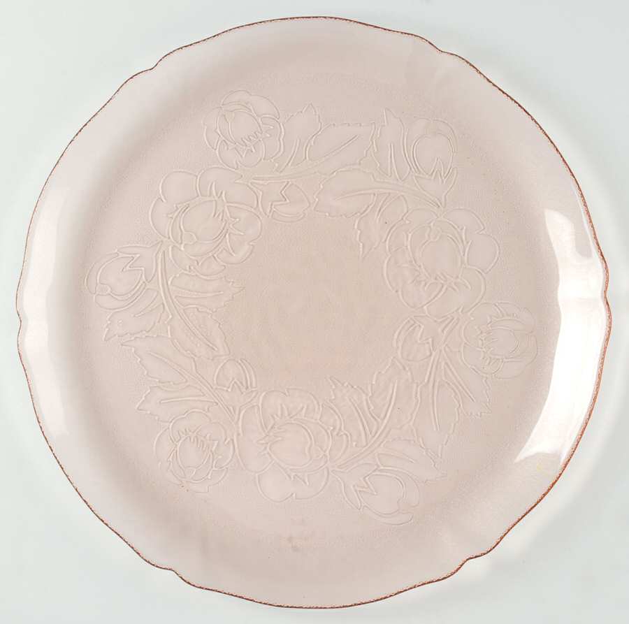 Rosa Pink (Rosaline) 12" Torte Plate by Arcoroc-1