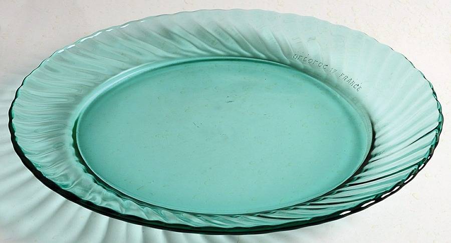 Torsade Turquoise 7" Salad Plate by Arcoroc-1