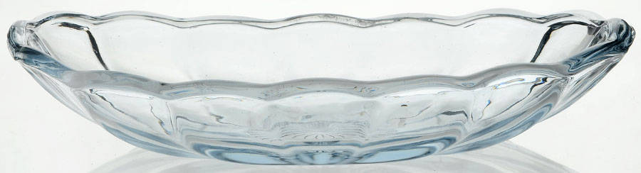 Fountainware Blue Flat Banana Split by Anchor Hocking-1