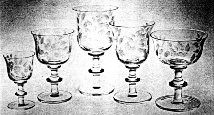 Fern Water Goblet by American Cut-1