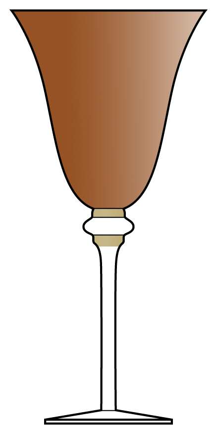 Tuscany Copper Water/Wine Goblet by Alan Lee Collection-1