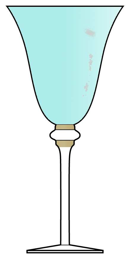 Tuscany Robin's Egg Blue Water/Wine Goblet by Alan Lee Collection-1