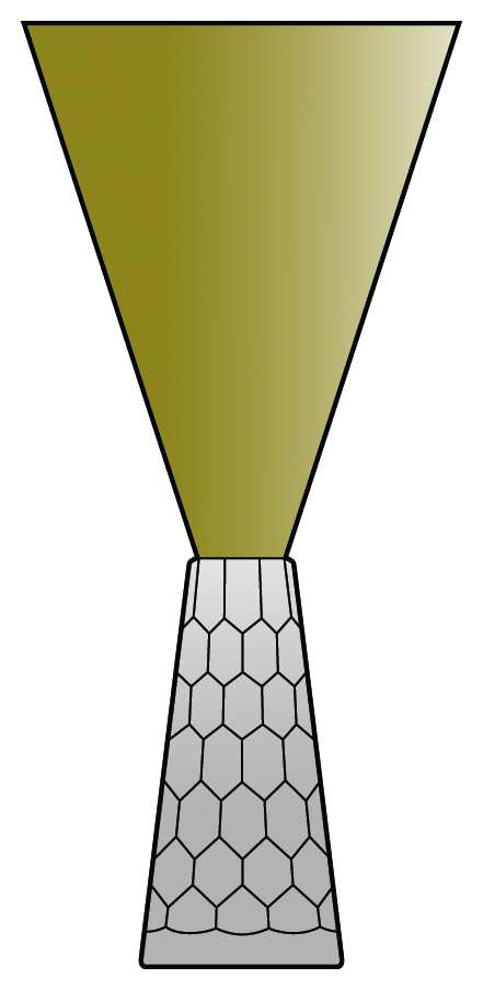 Tuscany Conical Olive Green Water/Wine Goblet by Alan Lee Collection-1