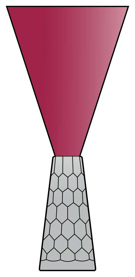 Tuscany Conical Ruby Water/Wine Goblet by Alan Lee Collection-1