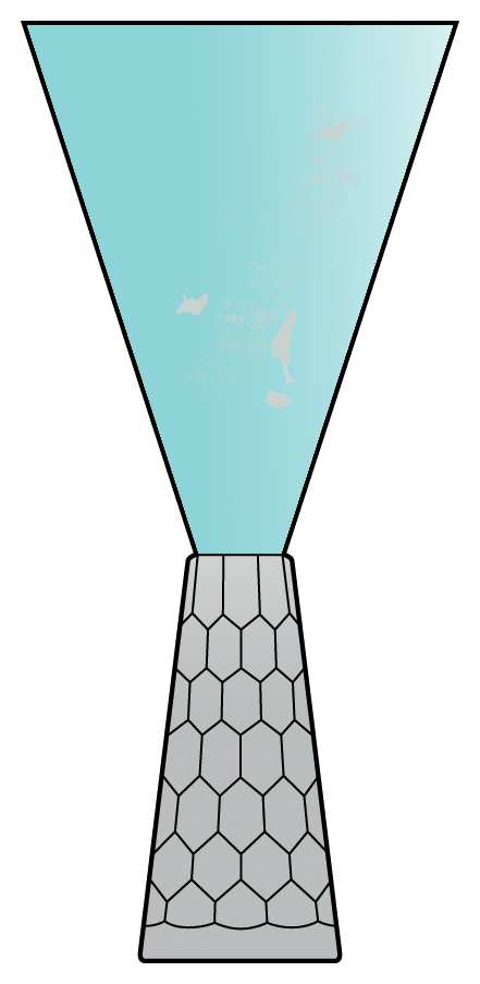 Tuscany Conical Robin's Egg Blue Water/Wine Goblet by Alan Lee Collection-1