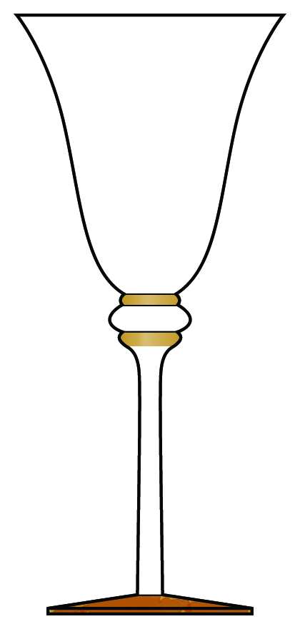 Variegated Water/Wine Goblet by Alan Lee Collection-1