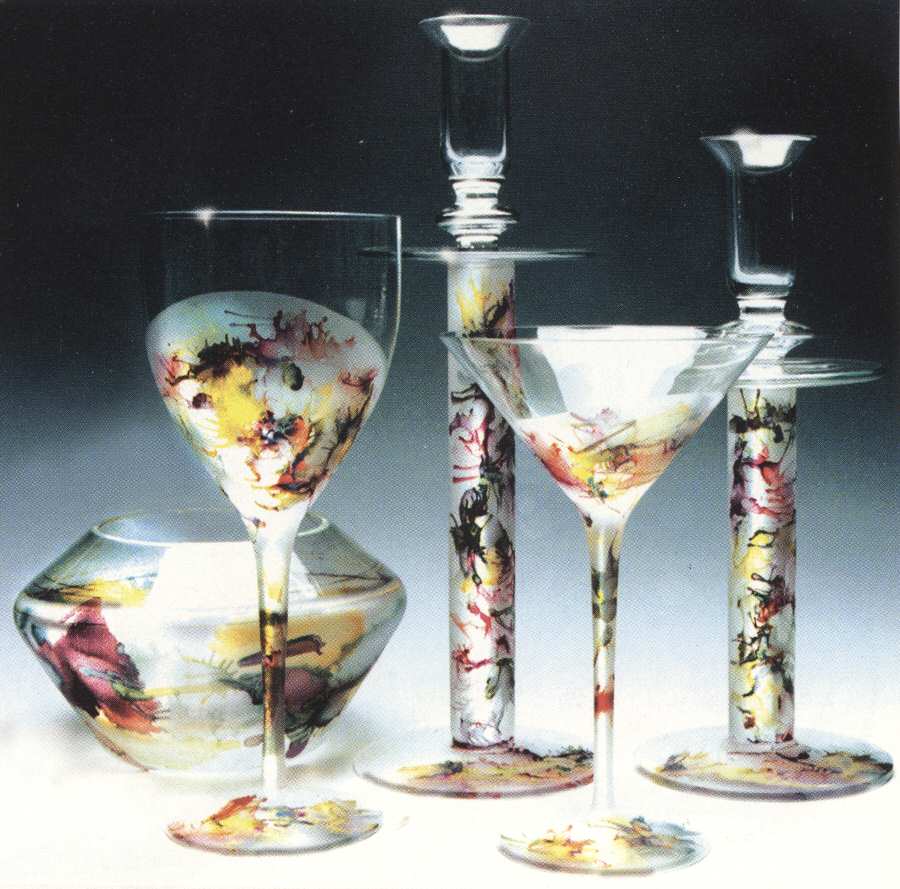 Romantic Water Goblet by Amcaro Crystal-1